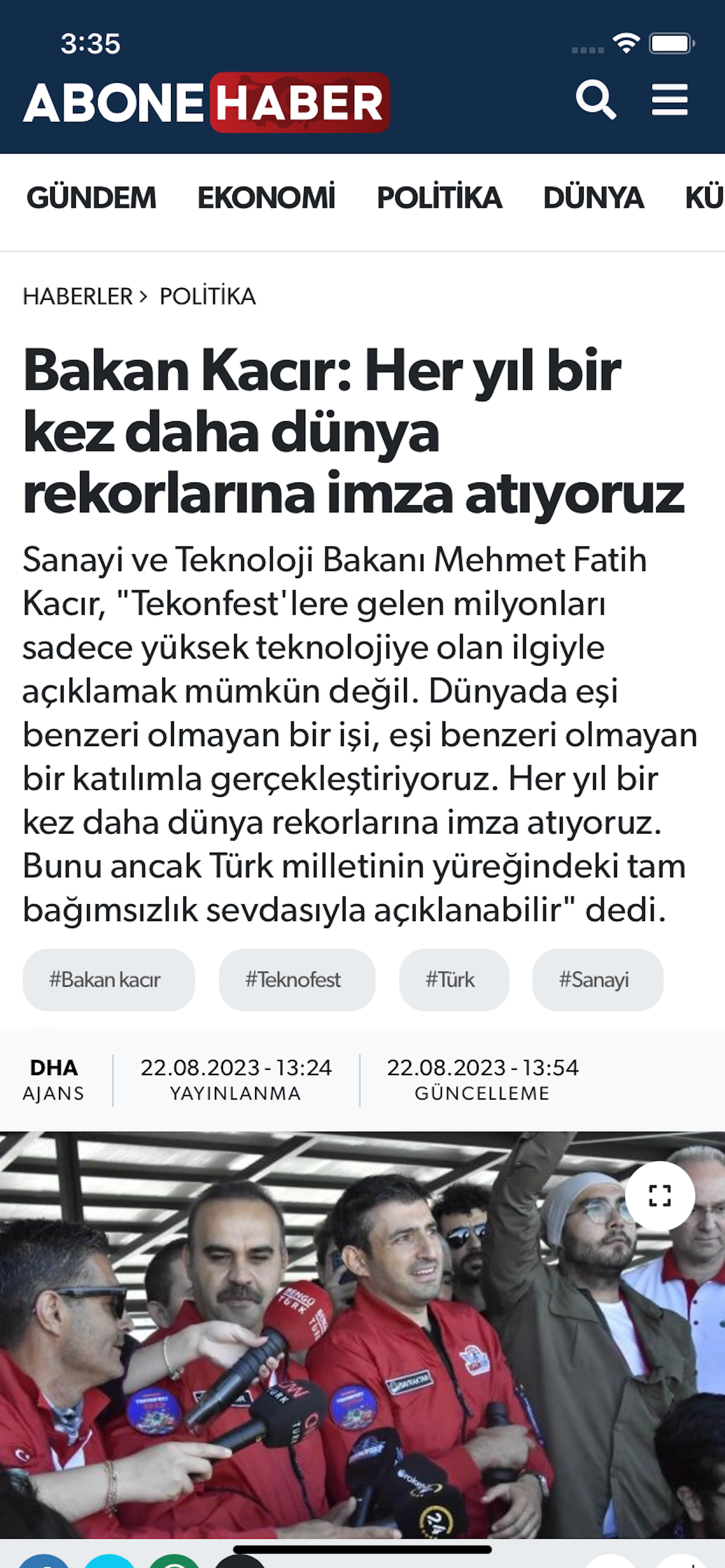 Abone Haber