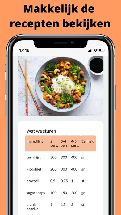 Familiebox: maaltijdbox Screenshot