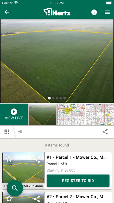 Hertz Real Estate Screenshot