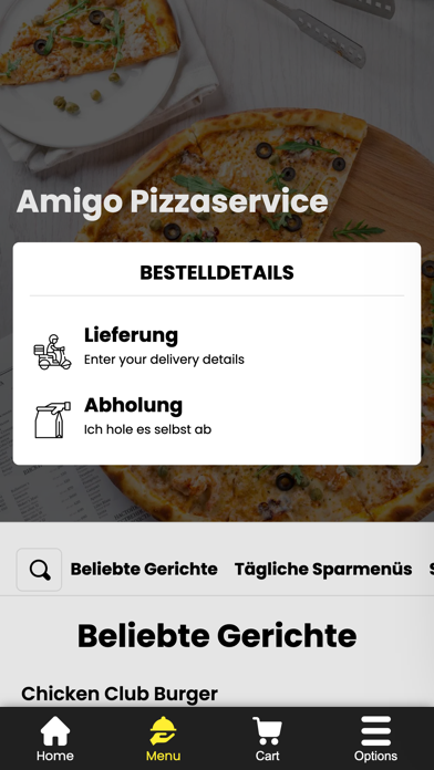 Amigo Pizzaservice Screenshot