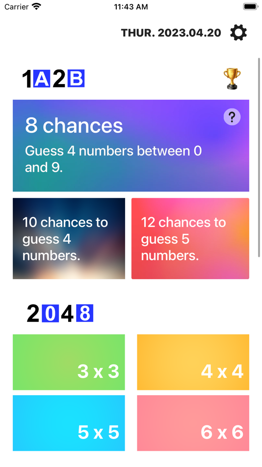 1A2B: Guess number - 1.8 - (iOS)