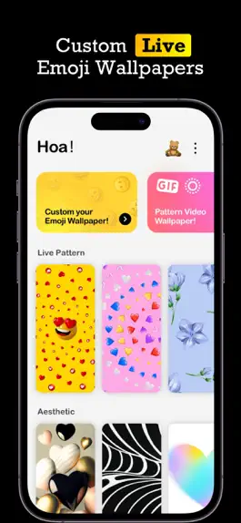 Game screenshot Hoa!-Notch & Pattern Wallpaper hack