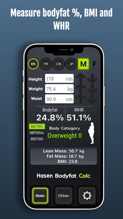 Bodyfat Calculator 3 screenshot-0
