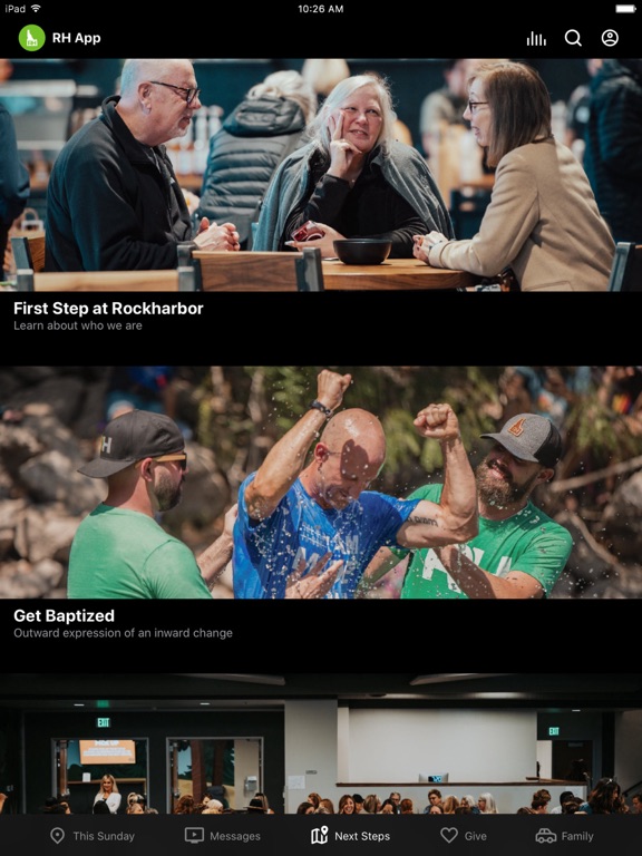 Rockharbor Church iPad screenshot 3 - Lifestyle app