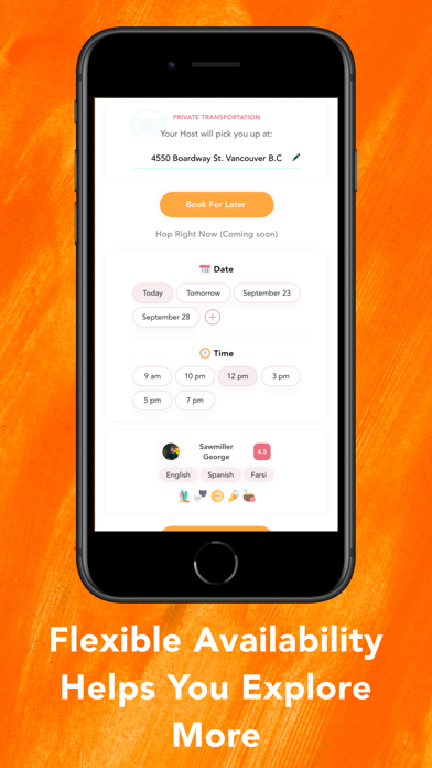 instaHop Host Screenshot