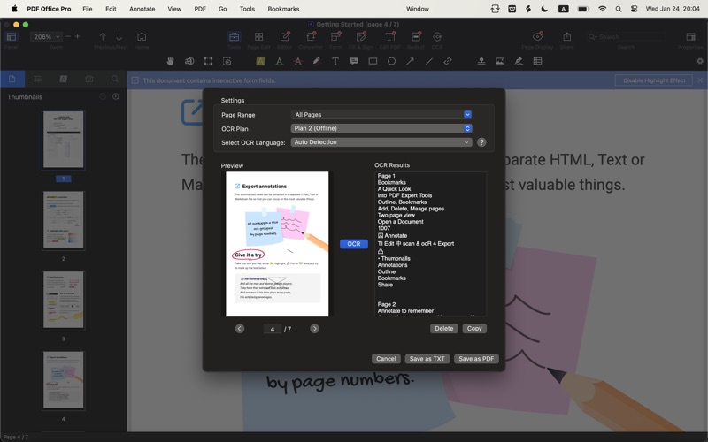 Screenshot #1 pour PDF Office Pro- Edit,Sign &OCR