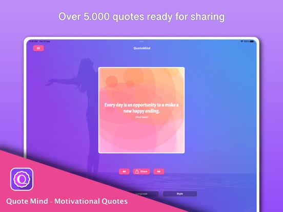 Screenshot #6 pour QuoteMind Motivational PRO