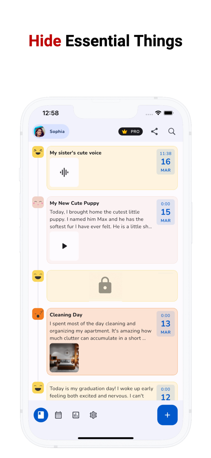 Diary with Lock Daily Journal