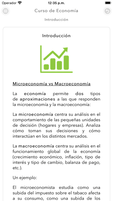 Curso de Economia Screenshot