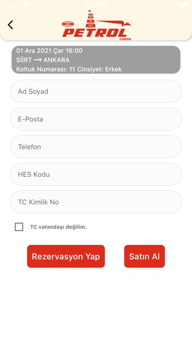 Siirt Petrol Turizm Screenshot