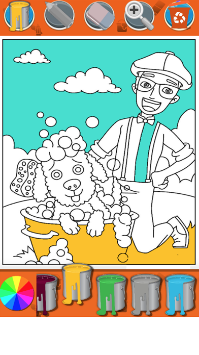 Coloring Trucks Nursery Rhymes Screenshot