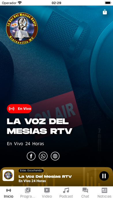 Screenshot #2 pour La Voz Del Mesias RTV