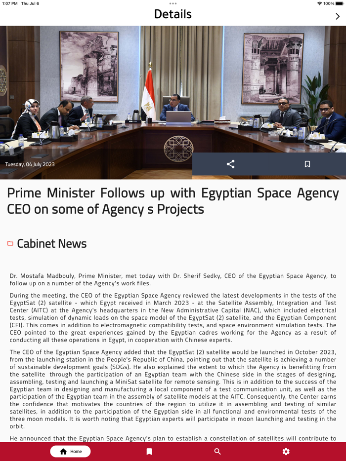 The Egyptian Cabinet