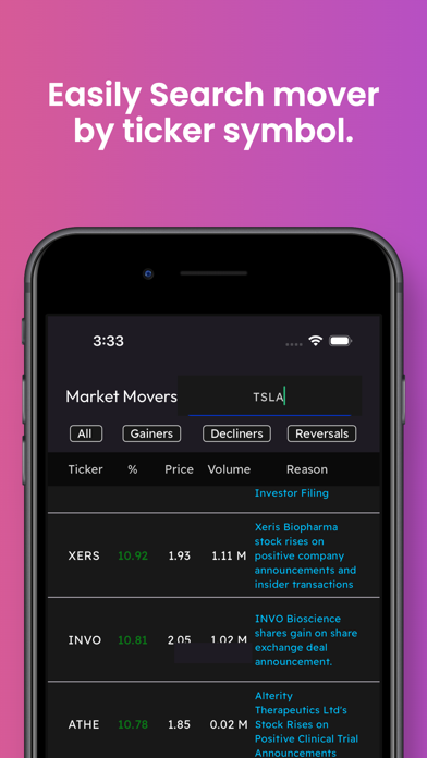 Market Mover: Reason & Insight Screenshot