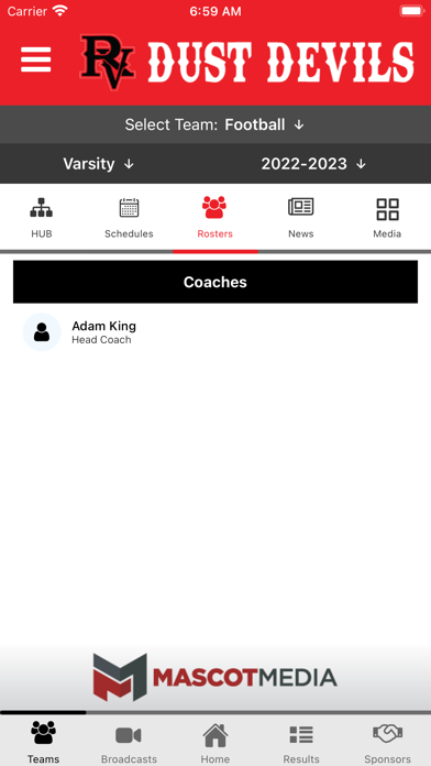 River Valley Athletics Screenshot
