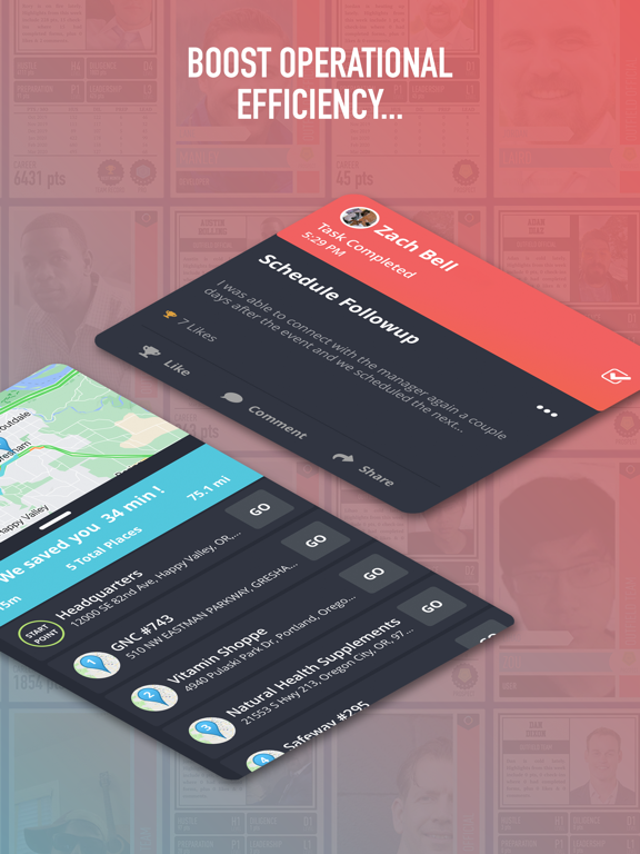 Outfield CRM iPad screenshot 4 - Business app