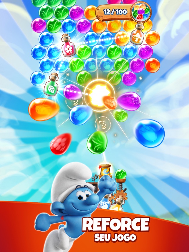 Os Smurfs: Bubble Shooter na App Store