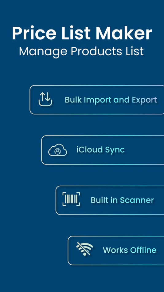 Price List Maker - Creator - 1.0.3 - (iOS)