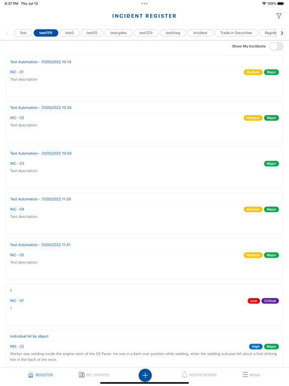 Screenshot #6 pour CAMMS Incident Manager
