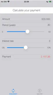 mortgage calculators iphone screenshot 2