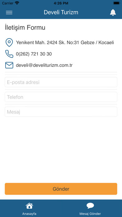Develi Turizm Screenshot