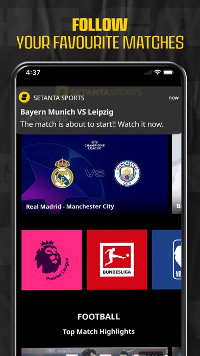 Setanta Sports Screenshot