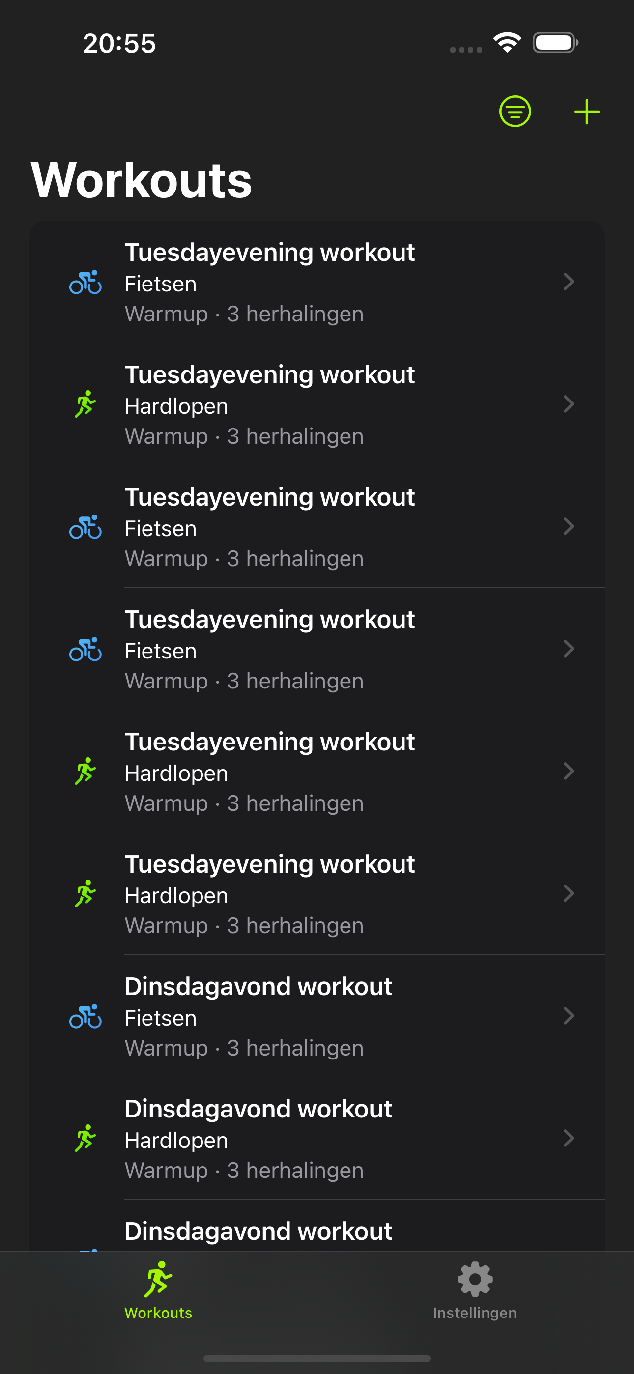 WorkoutMate - Maak Workouts