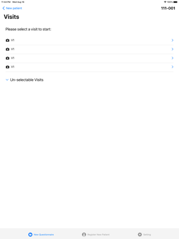 WV ePRO iPad screenshot 6 - Medical app