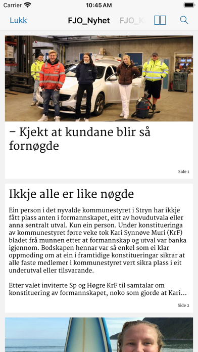Fjordingen eAvis Screenshot