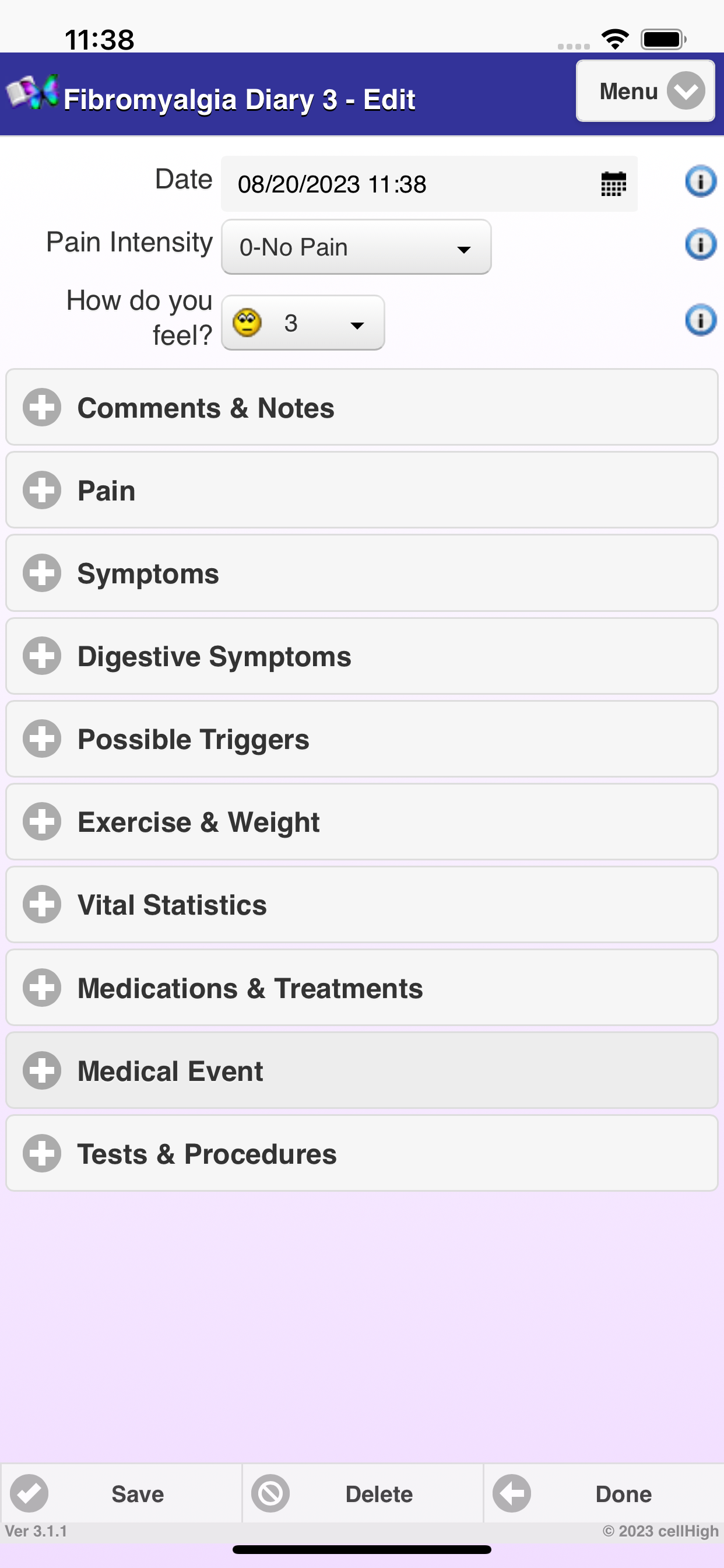 Fibromyalgia Diary 3