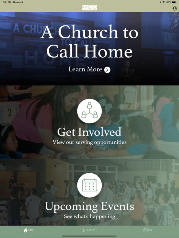Living Hope Church Brea iPad screenshot 1 - Lifestyle app