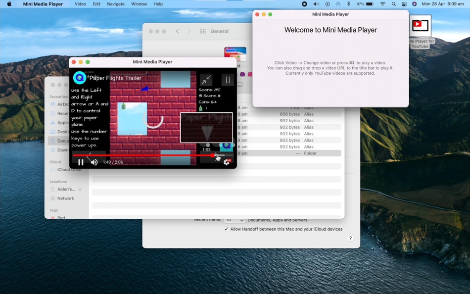 #3. Mini Media Player (macOS) 由: Aiden Quinn