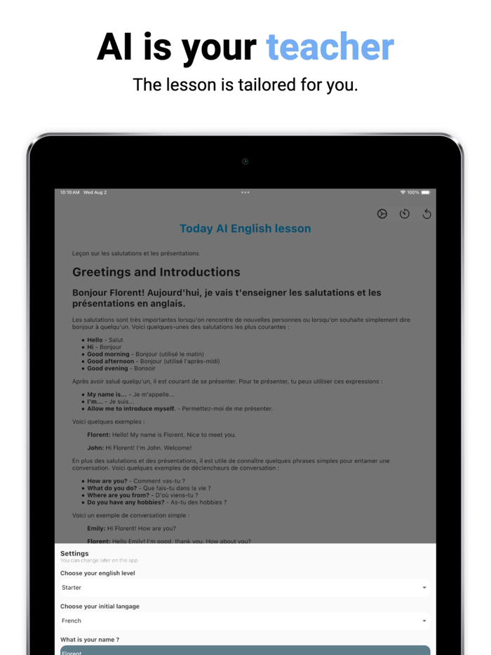 Daily English AI Tutor