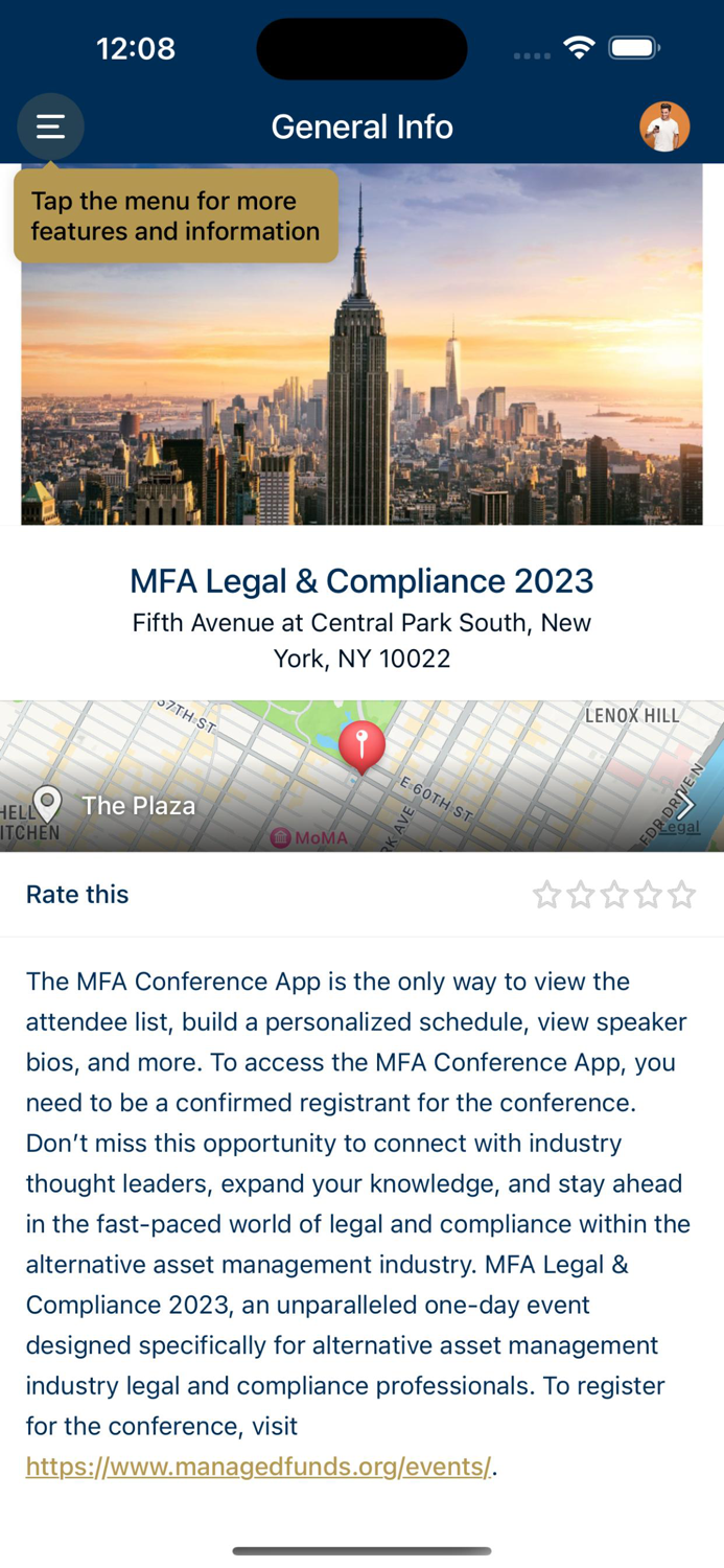 MFA Conference App