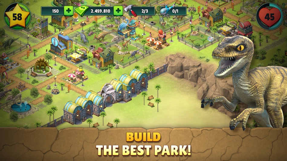 #4. Jurassic Dinosaur: Park Game (iOS) 由: Sparkling Society Games B.V.
