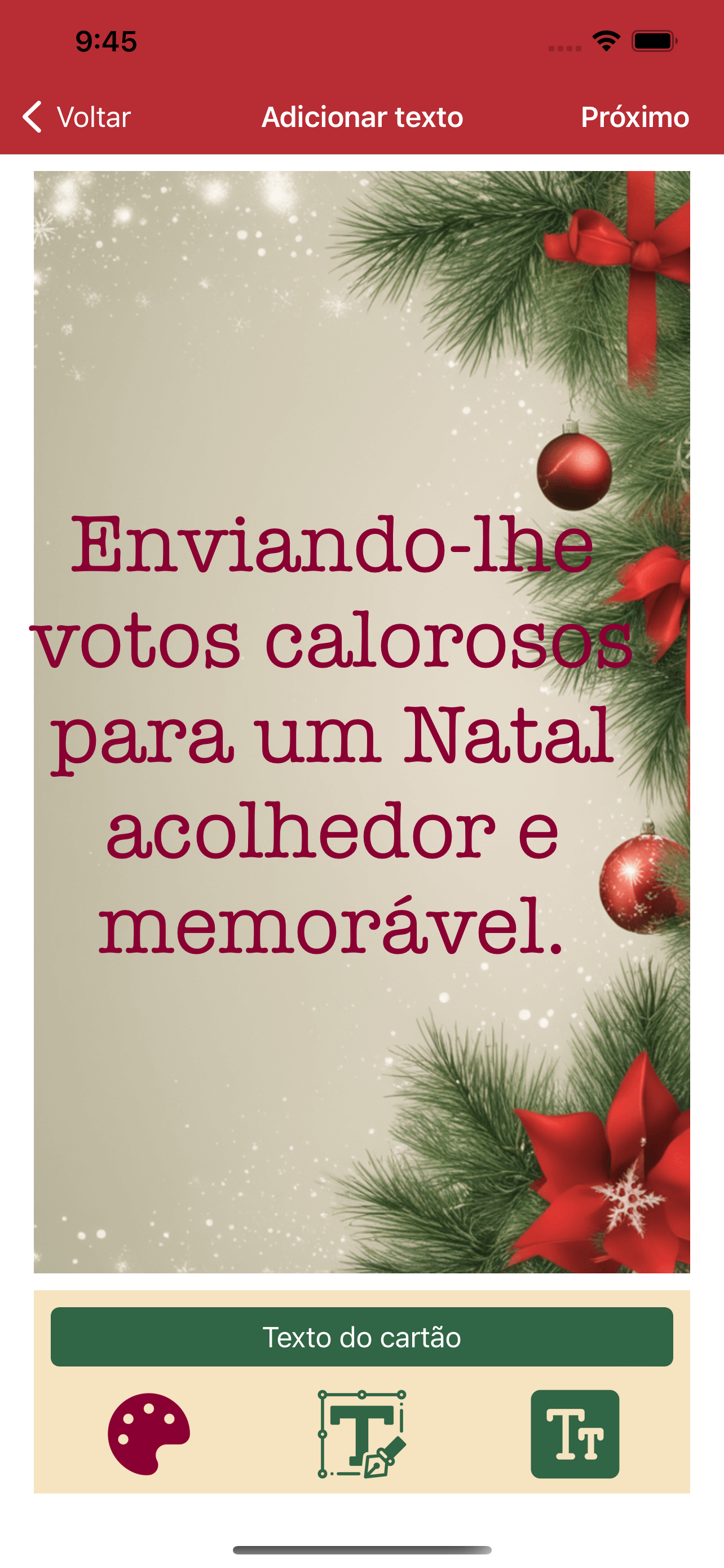 Cartões de natal & ano novo