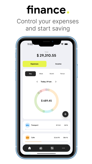 Finance - Income and expenses Screenshot