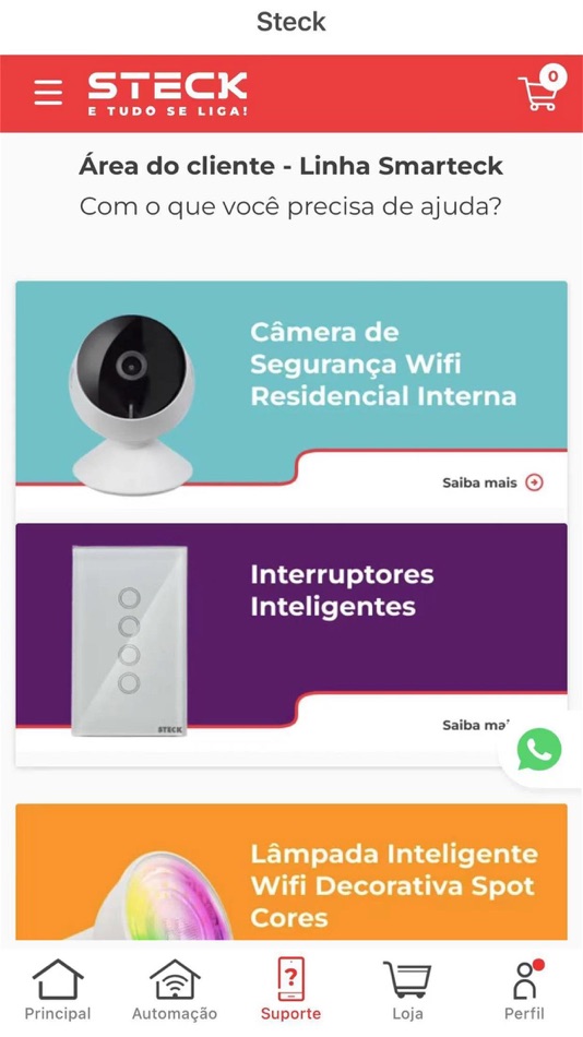 #5. STECK Ambiente Conectado (iOS) Podle: Steck Industria Eletrica Ltda
