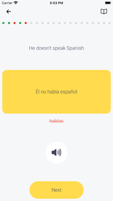 Lingvity - Spanish Conjugation Screenshot