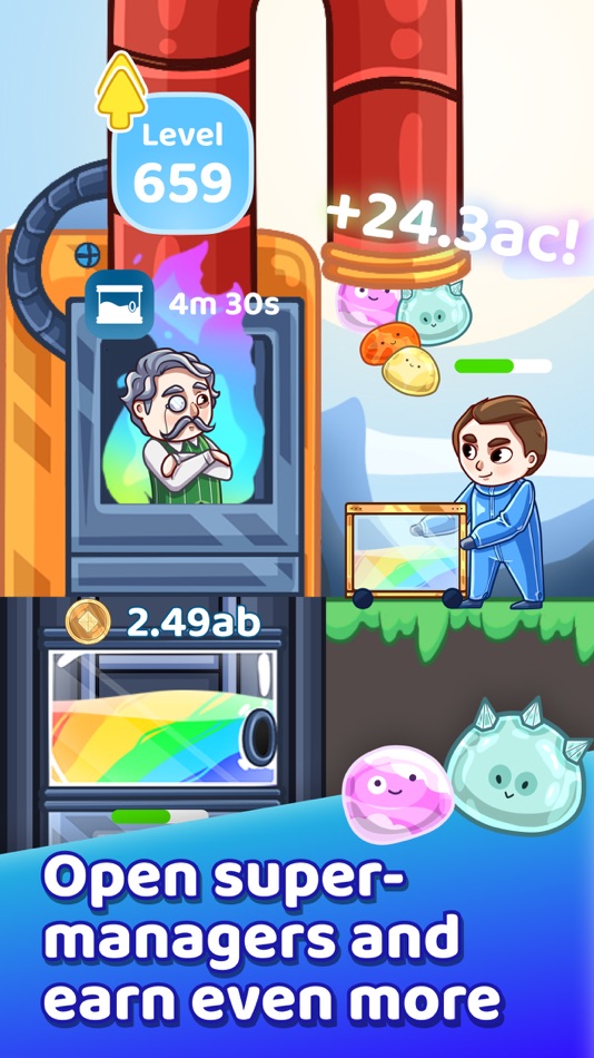 #3. Slime farm: clicker ranch idle (iOS) Podle: Evgeny Grishakov