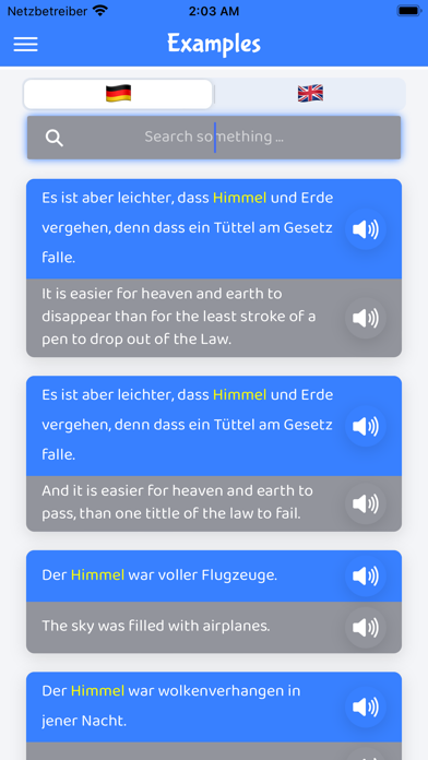 German English (Words Master) Screenshot