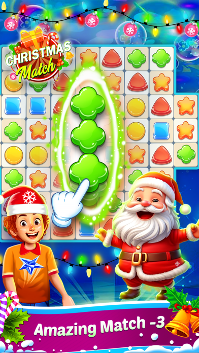 Christmas Match 3 game Screenshot