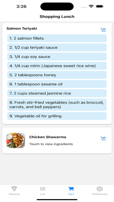 Meal Genius App Screenshot