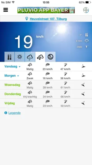Weer Météo Bayer screenshot 2