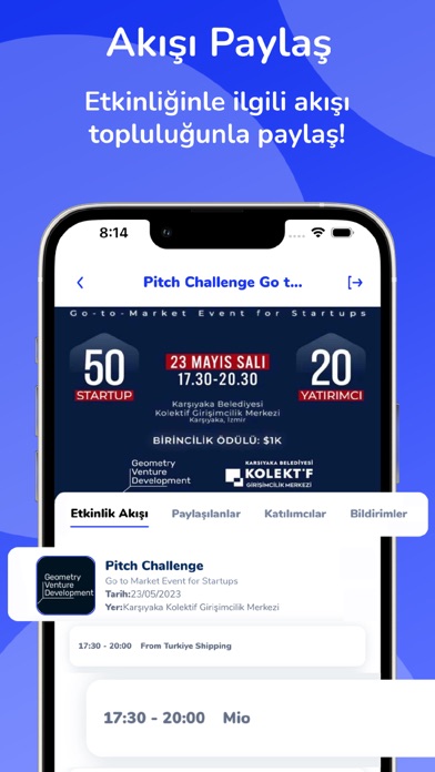 mio: Etkinliklere Kolayca Eriş Screenshot