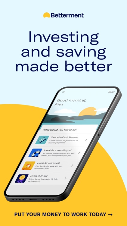 Betterment Invest & Save Money