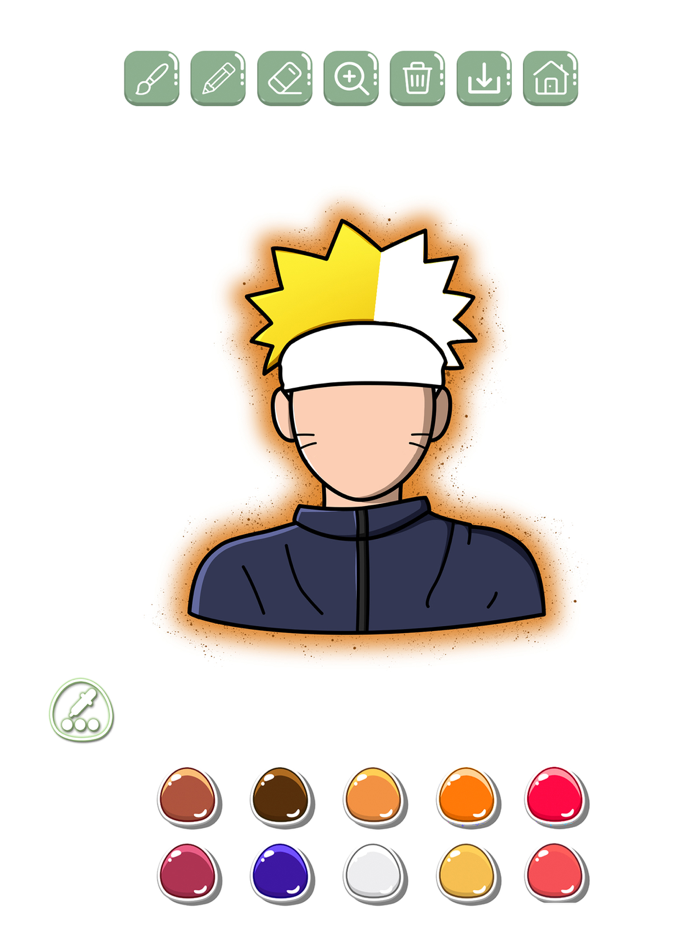 Manga and Anime coloring book