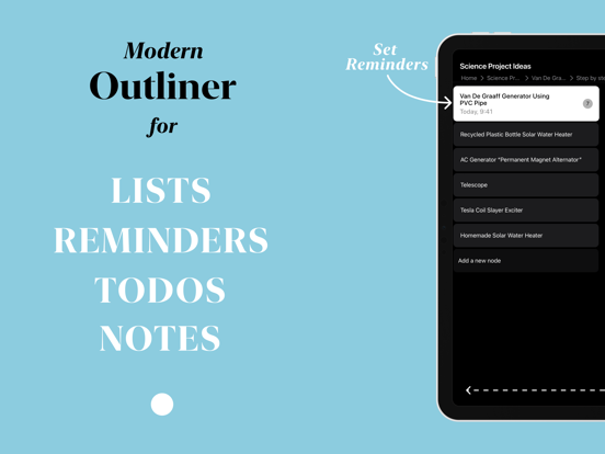 Outliner: Scroll iPad screenshot 1 - Productivity app