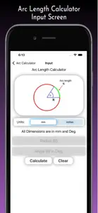 Arc Calculator Pro screenshot #3 for iPhone