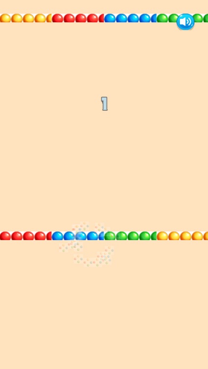 The ball breaks the line